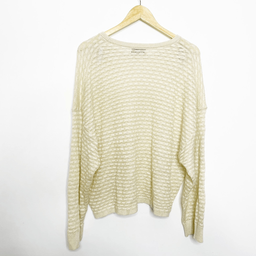 Aritzia 1-01 BABATON Balboa Sweater Crewneck metallic sweater oversized italy XS - Picture 5 of 8
